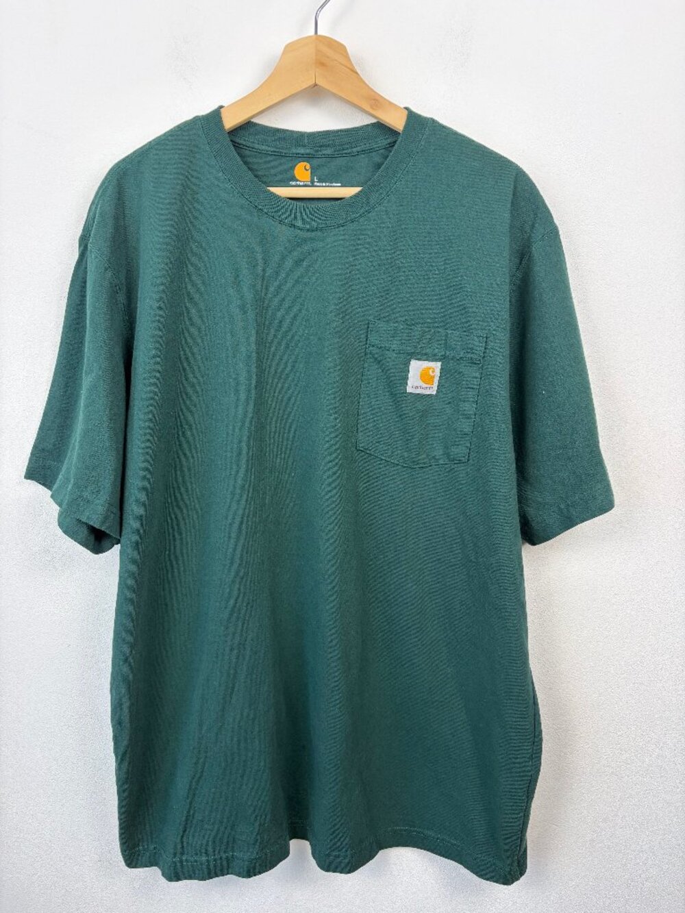 Carhartt Menβs Green Original Fit Pocket T-Shirt Size L